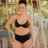 Calcinha Sunkini Santorini - Cintura Alta e Lateral Larga