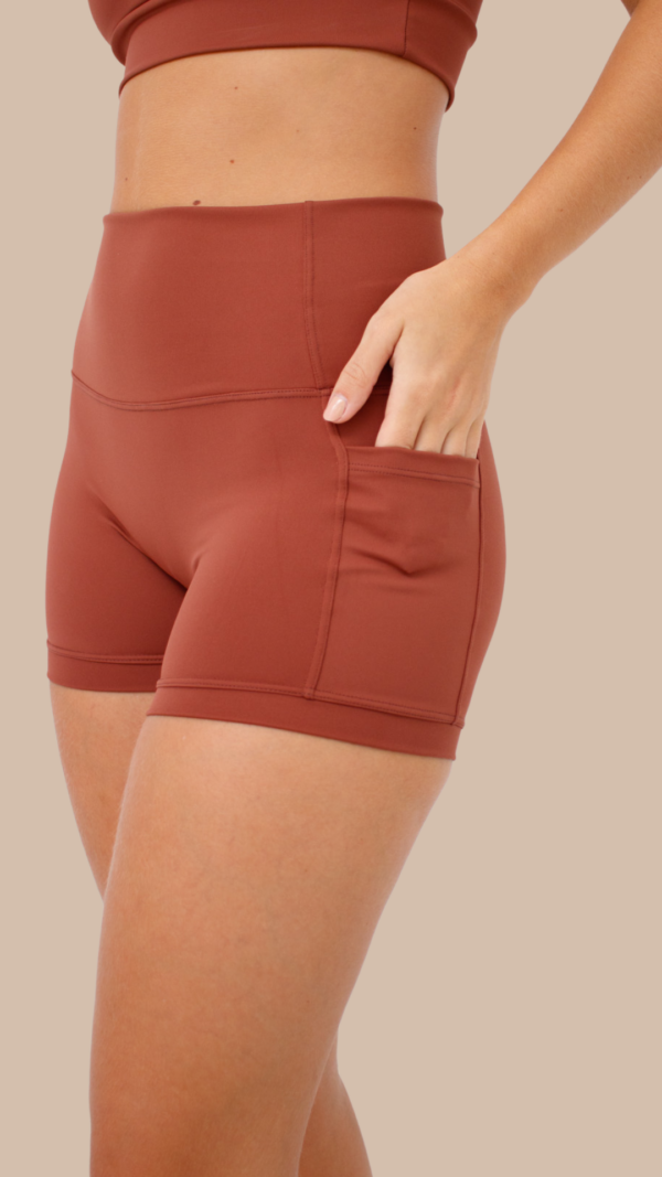 Short Fitness Adapt Marrom - Short Feminino Zero Marca Cintura Alta