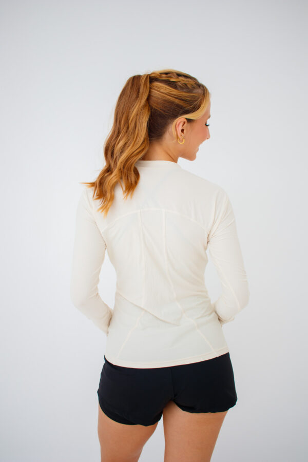 Jaqueta Bomber Off-White - Casaco feminino esportivo para academia - Image 3