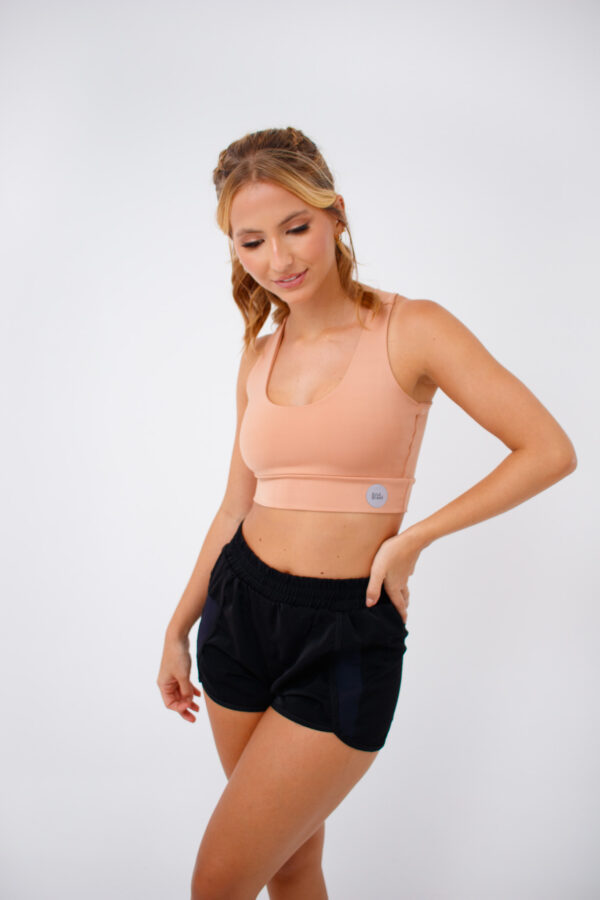 Short Fitness Speed Preto - Short Feminino de corrida com bolso e suporte interno - Imagem 7